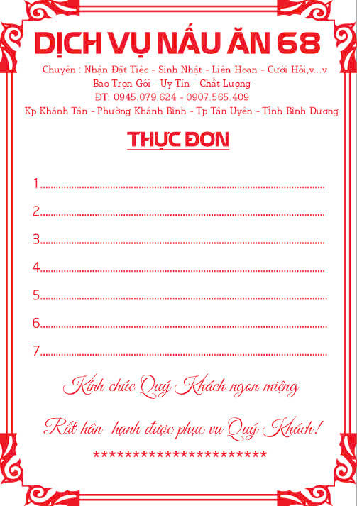 Thực Đơn A5 - Ford