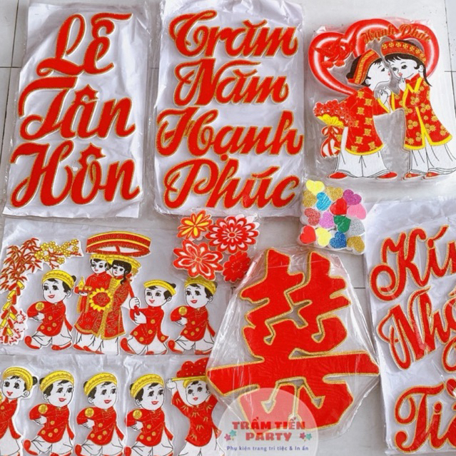Chữ - Hình Mút Lớn (Nhung)